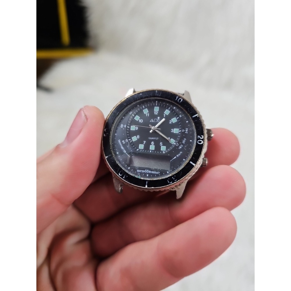Vintage Antique Super Rare ADi Tachymeter Watch Water Resistance 5 ATM - Picture 4 of 9